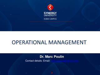 Operational management