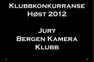 Klubbkonkurranse Høst 2012 Jury Bergen Kamera Klubb