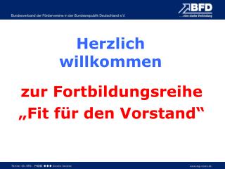 Herzlich willkommen