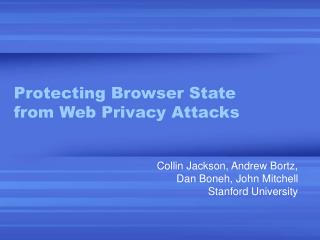 Protecting Browser State from Web Privacy Attacks
