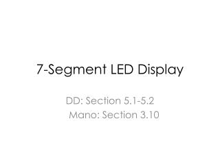 7-Segment LED Display