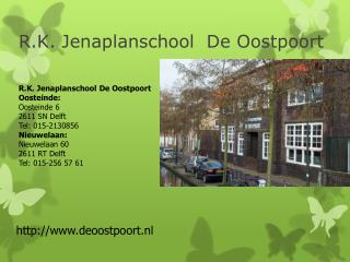 R.K. Jenaplanschool De Oostpoort