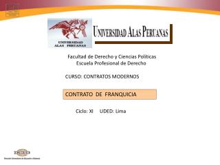 Facultad de Derecho y Ciencias Políticas Escuela Profesional de Derecho