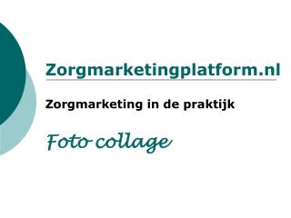 Zorgmarketingplatform.nl