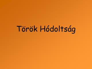 Török Hódoltság