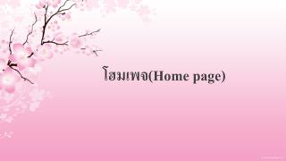 โฮมเพจ( Home page )