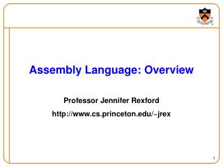 Assembly Language: Overview