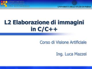 L2 Elaborazione di i mmagini in C/C++