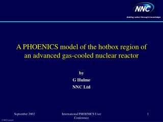 A PHOENICS model of the hotbox region of an advanced gas-cooled nuclear reactor