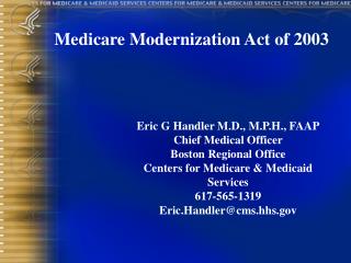 Medicare Modernization Act of 2003