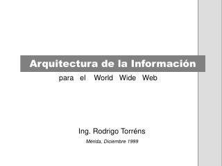 Arquitectura de la Información