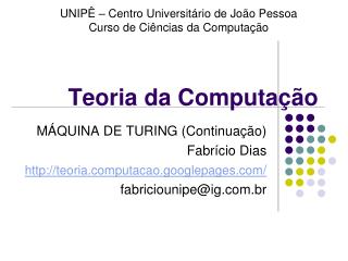 Teoria da Computação