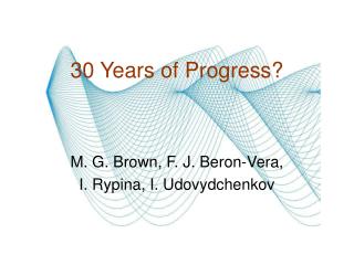 30 Years of Progress?