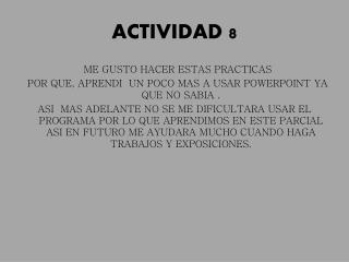 ACTIVIDAD 8