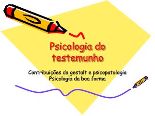 Psicologia do testemunho