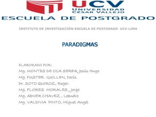 PARADIGMAS