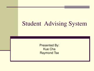 Student Advising System