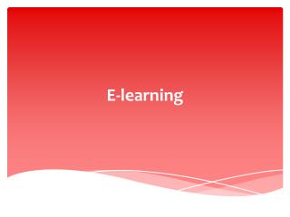 E-learning