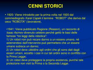 CENNI STORICI