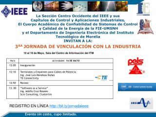 REGISTRO EN LÍNEA bit.ly/jornadaieee