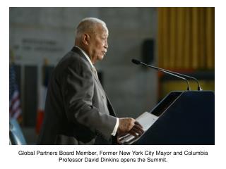 Columbia University President Lee Bollinger introduces Mayor Bloomberg.