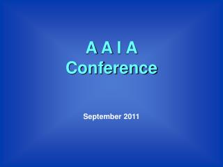 A A I A Conference