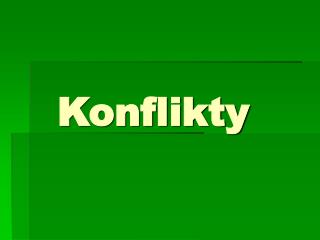 Konflikty