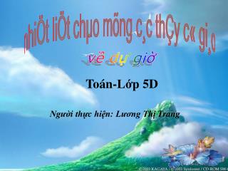 Toán-Lớp 5D