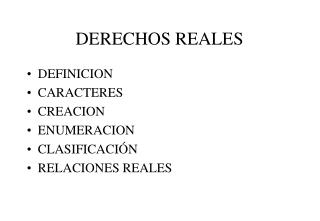 DERECHOS REALES