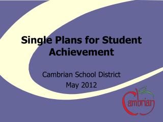 Single Plans for Student Achievement