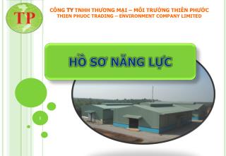 HỒ SƠ NĂNG LỰC