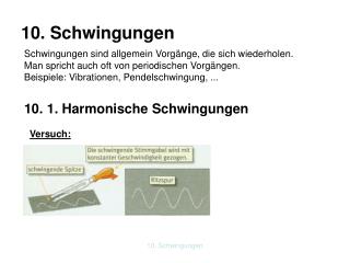 10. Schwingungen