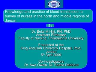 Where does this area fit within Jordan’s classifications of research priorities?