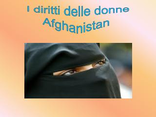 I diritti delle donne Afghanistan