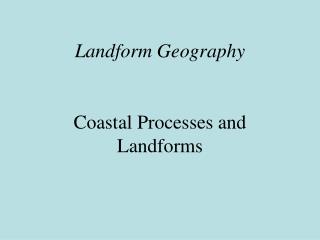 Landform Geography