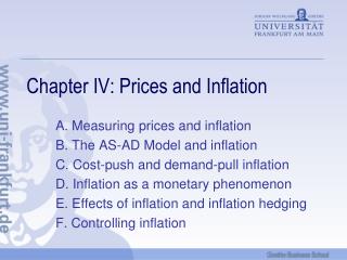 Chapter IV: Prices and Inflation