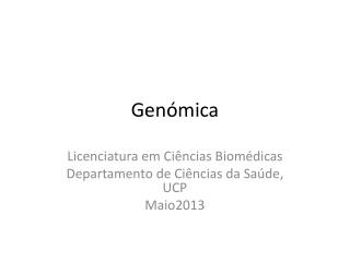 Genómica