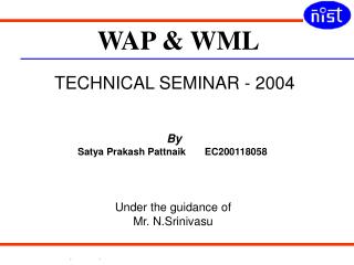 TECHNICAL SEMINAR - 2004