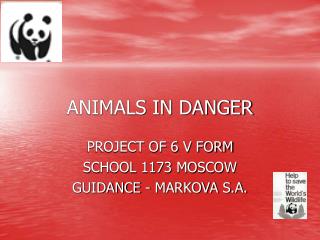 ANIMALS IN DANGER