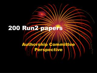200 Run2 papers