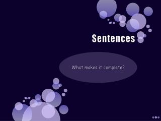 Sentences