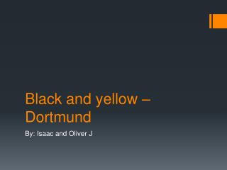Black and yellow – Dortmund