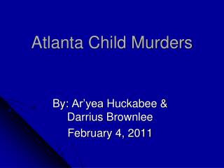 Atlanta Child Murders