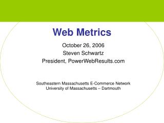 Web Metrics