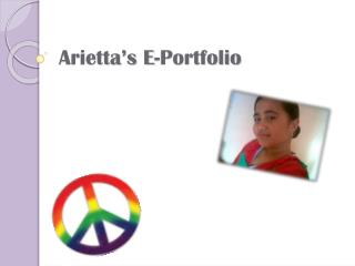 Arietta’s E-Portfolio
