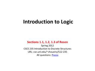 Introduction to Logic