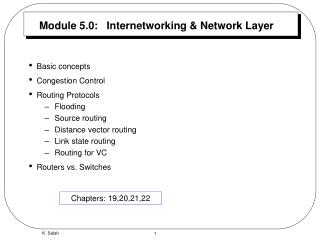 Module 5.0: Internetworking &amp; Network Layer