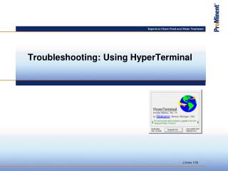 Troubleshooting: Using HyperTerminal