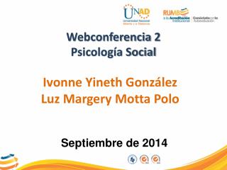 Webconferencia 2 Psicología Social