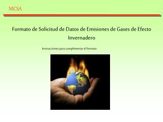 Formato de Solicitud de Datos de Emisiones de Gases de Efecto Invernadero